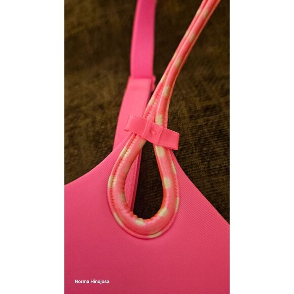 Victorias Secret Pink Lightly Lined Bra 34DD Polka Dot Detail Adjustable Straps - Picture 5 of 6